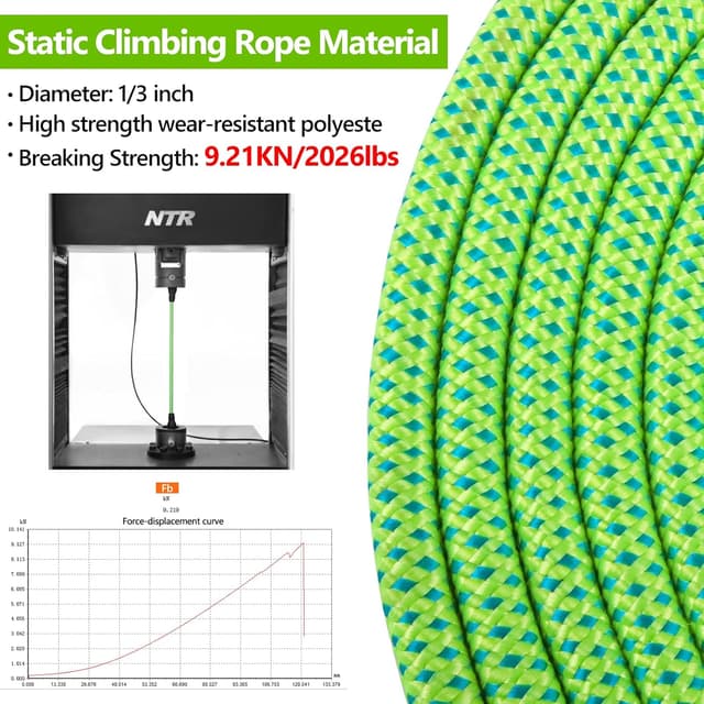 Detalle de NTR Heavy Duty Dog Leash (30FT) Reflective Rope with Swivel Lockable Hook and Padded Handle