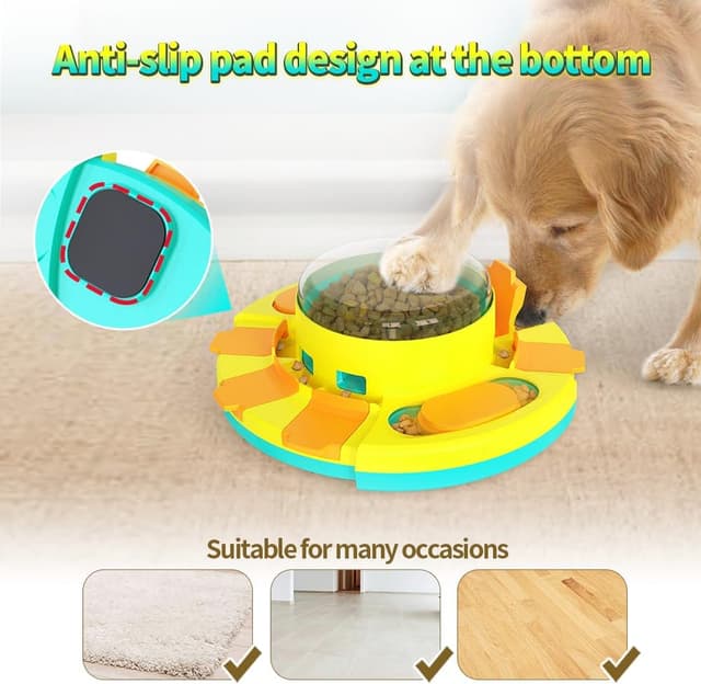 Detalle de CAROZEN Interactive Dog Toys puzzle feeder for slow feeding and training