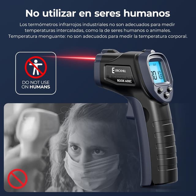 Thumbnail 6 de ERICKHILL Termómetro infrarrojo -50 a 600 ℃