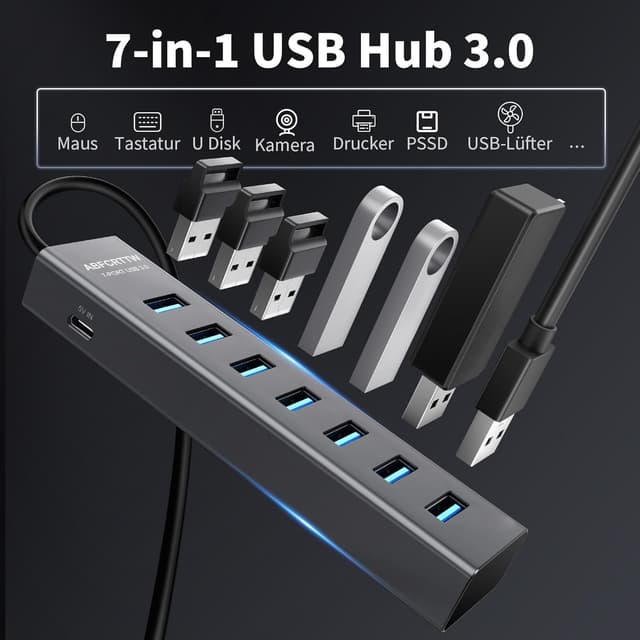 Thumbnail 3 de ABFCRTTW 7-Port USB Hub 120 cm