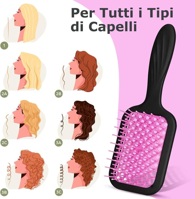 Thumbnail 4 de SHINLEA Spazzola districante per capelli bagnati e asciutti