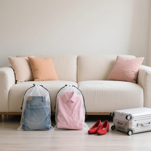 Thumbnail 6 de Yoosso 40 PCS shoe bags, 40 x 30 cm clear