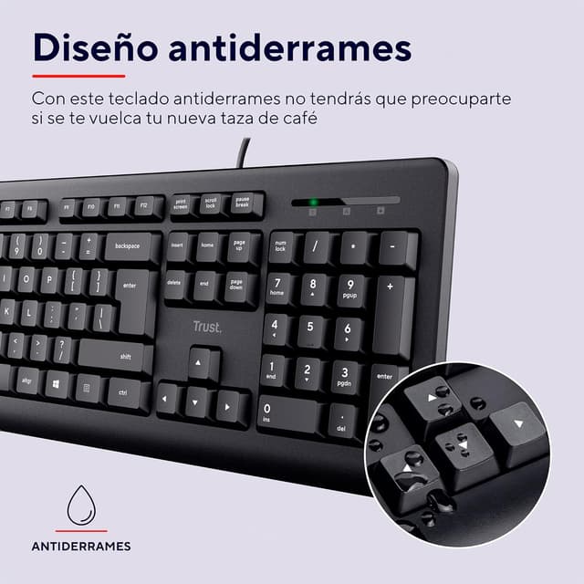 Detalle 2 de Trust Taro Pack Teclado y Ratón USB