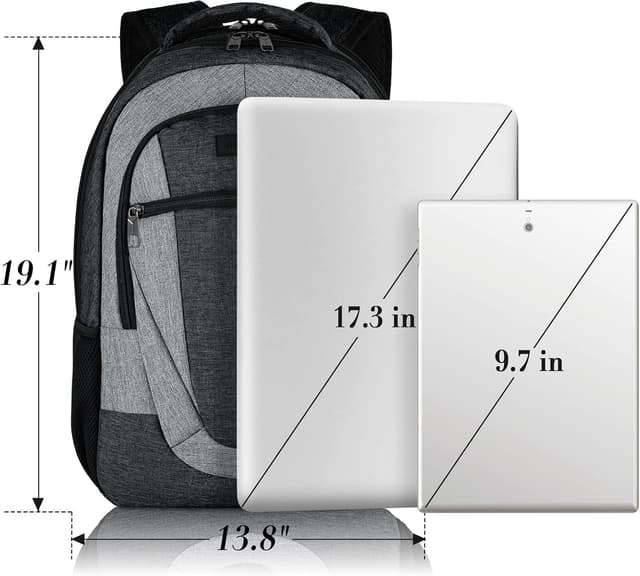 Thumbnail 6 de BIKROD Rucksack für Damen & Herren mit 17,3-Zoll-Laptoptasche, USB-Anschluss und Anti-Diebstahl-Schutz
