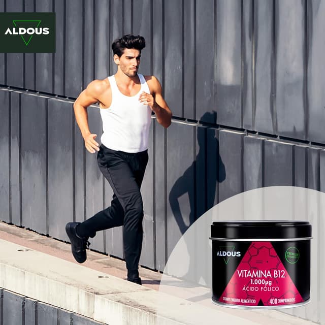 Thumbnail 9 de Vitamina B12 Vegana y Ácido Fólico 400 Comp. 🌱