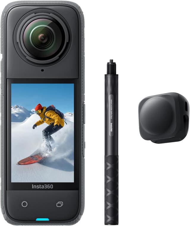 Detalle de Insta360 X4 Cámara 360 8K para snowboard