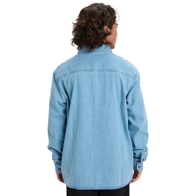 Detalle 2 de Quiksilver Bozeman Denim: camisa vaquera de hombre de algodón