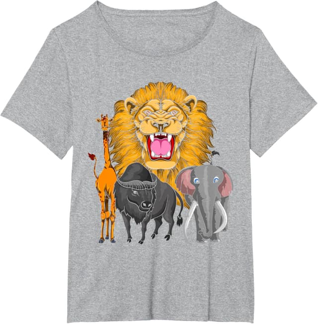 Thumbnail 4 de T‑shirt safari enfant Lion Girafe Afrique