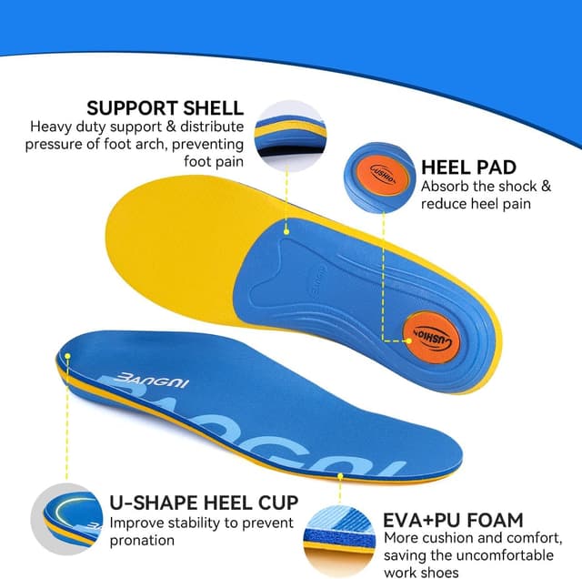 Thumbnail 6 de 3ANGNI Heavy Duty Insoles 220+ LBS arch support