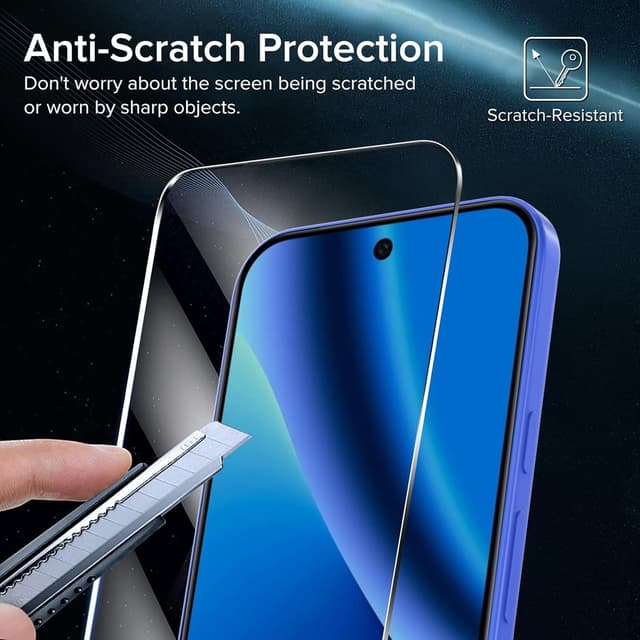 Detalle de iVoler 3 pezzi pellicola in vetro temperato per Google Pixel 10a con kit installazione