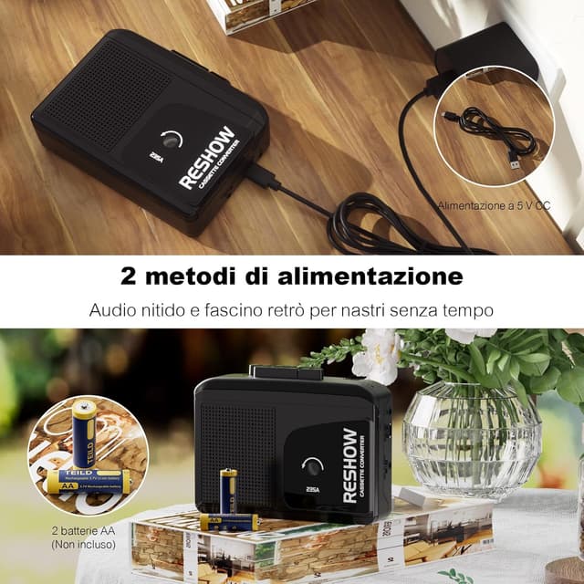 Thumbnail 5 de Reshow Lettore cassette portatile 1️⃣