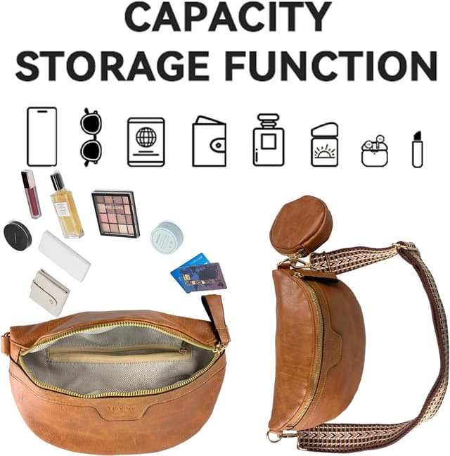 Detalle 2 de Vpoofree Women’s Small Cross Body Bag with Coin Purse (Black)