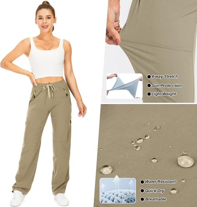 Detalle 2 de yeyity Wanderhose Damen Quick Dry