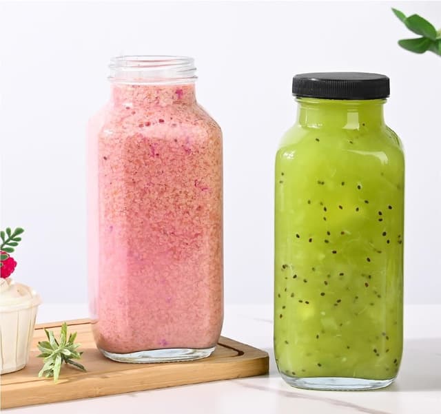 Thumbnail 5 de Benestanti 10 Pack 16oz Glass Juice Bottles 🧃