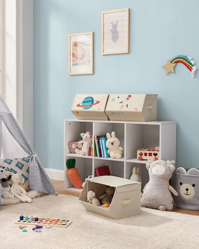 Detalle de SONGMICS Aufbewahrungsbox Kinder 3er Set 38 x 35 x 25