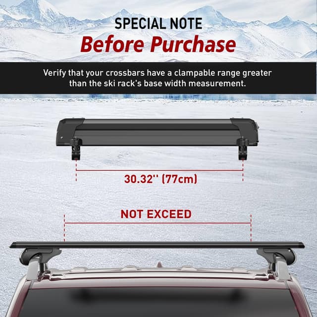 Thumbnail 6 de PacificCrest Lockable Ski & Snowboard Rack 27.5"