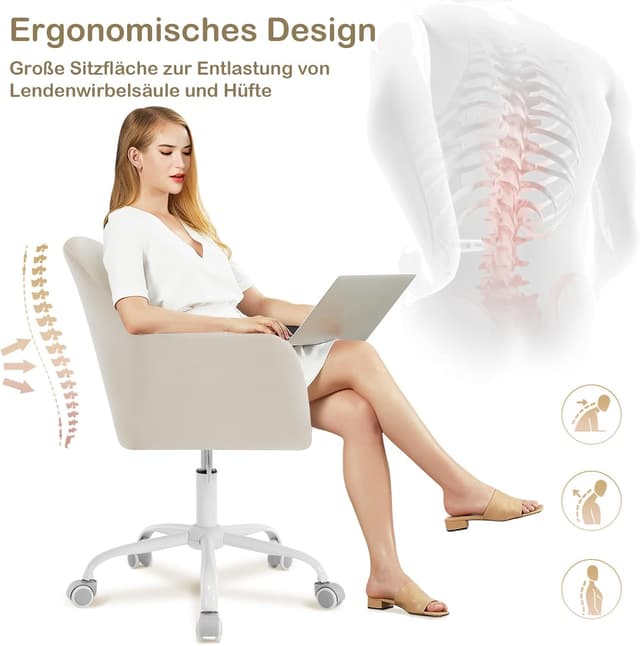 Detalle 2 de WOLTU Schreibtischstuhl Ergonomisch