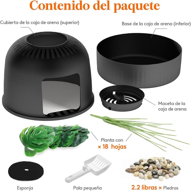 Thumbnail 6 de Lifewit Caja de Arena Oculta para Gatos 48 x 120 cm