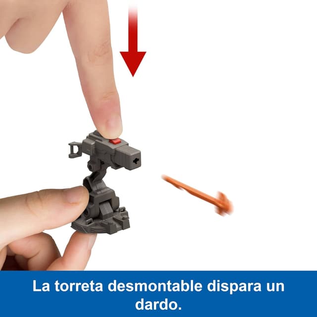 Detalle de Mattel Jurassic World JGB59 Vehículo persecución con figura y raptor