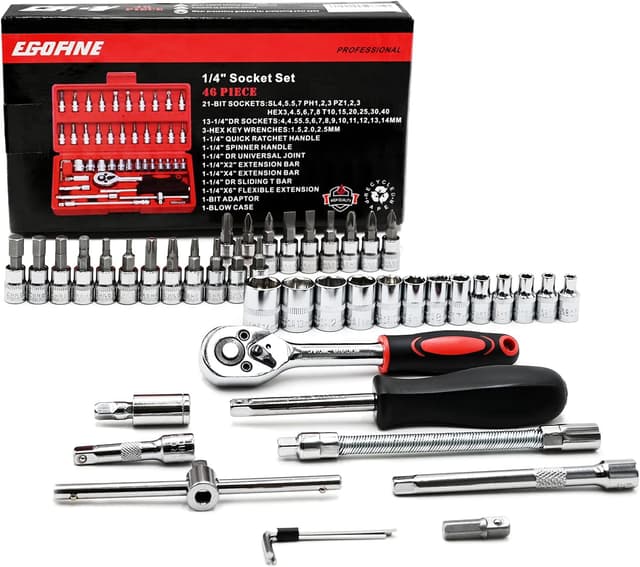 Thumbnail 6 de EGOFINE 46‑piece 1/4" drive socket set