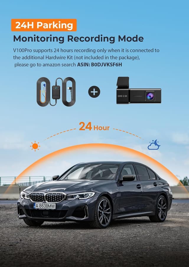 Thumbnail 6 de Dash Cam 2.5K WiFi front car camera 32GB