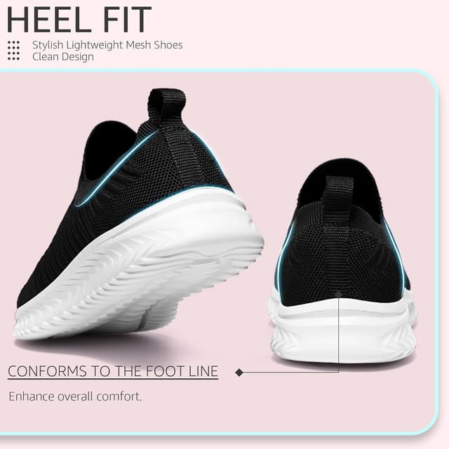 Detalle de Littleplum Damen Sneaker atmungsaktiv – leichte Turnschuhe für Alltag, Spaziergänge & Fitness
