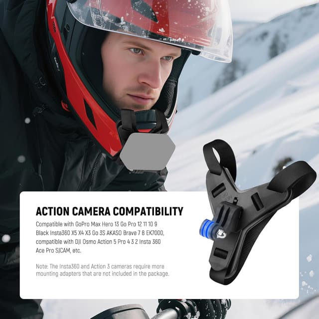 Detalle de NEEWER GP-72 helmet chin camera mount strap