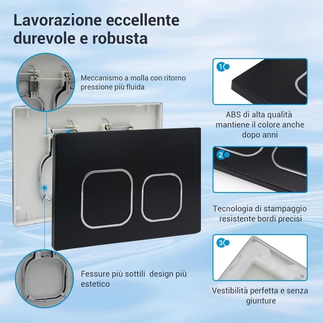 Thumbnail 2 de Mendorio Placca di Comando per WC 243x163 mm