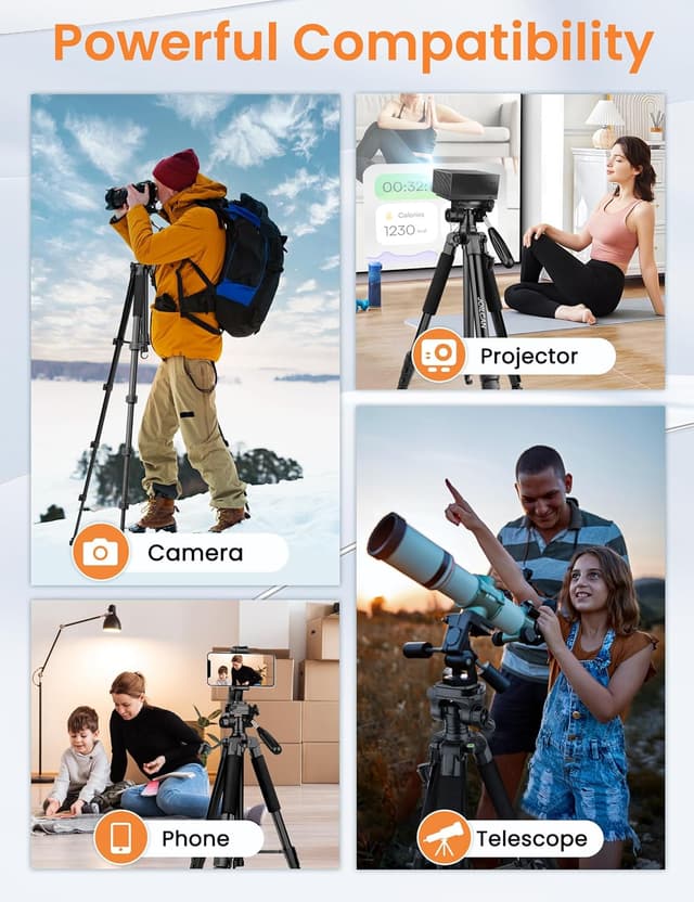 Detalle 2 de JOILCAN Kamera Stativ 190 cm für Smartphone