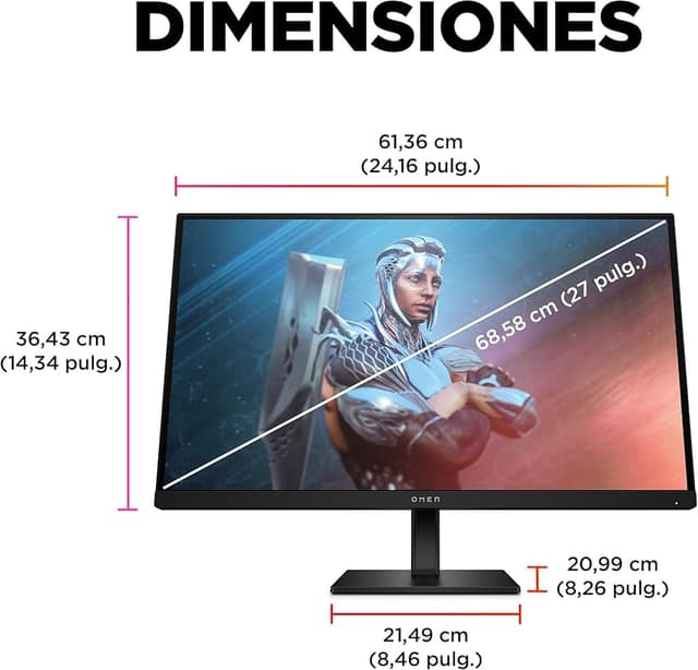 Thumbnail 2 de HP OMEN 27 Monitor gaming 27" 165 Hz