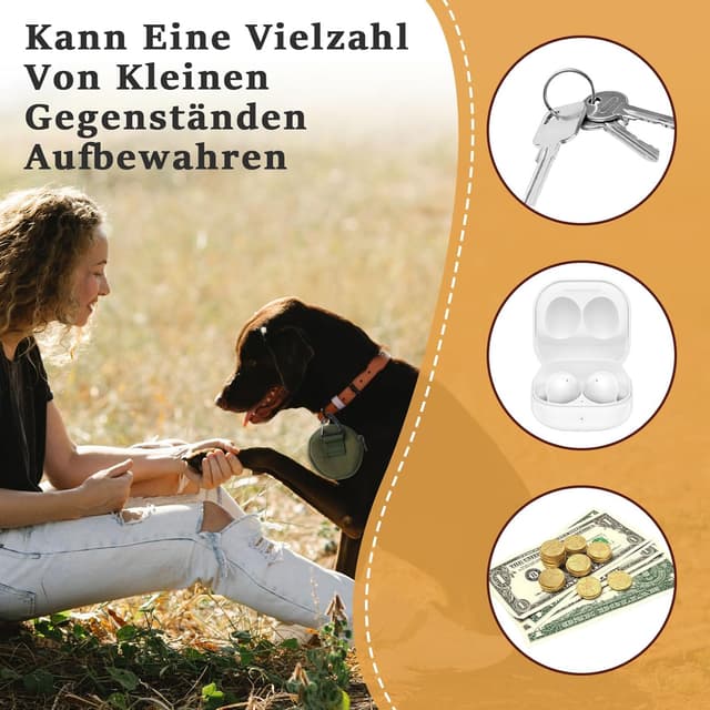 Thumbnail 6 de GYYXH Set: 2 Leckerlitaschen mit Karabiner + 2 Futtertuben (90 ml) zum Befüllen für Hundetraining
