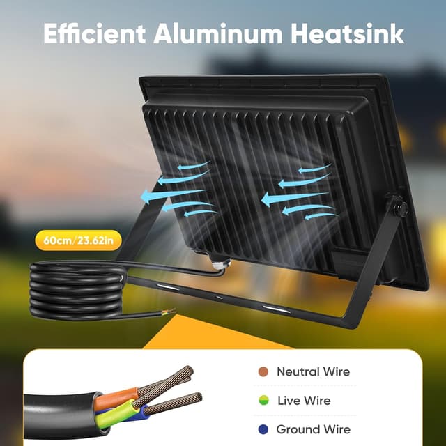 Thumbnail 4 de Foco LED Exterior 200W IP67, 20,000LM, Blanco Frío, Jardín