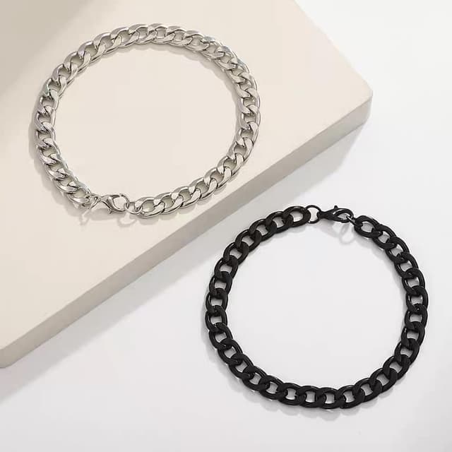 Detalle 1 de YOSKAEDI Herren Königskette Set 3-teilig