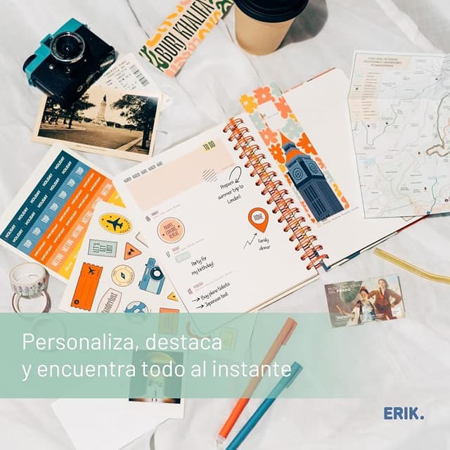 Thumbnail 4 de Grupo Erik Agenda escolar 2025-2026 Semana Vista A5 Modern Travel