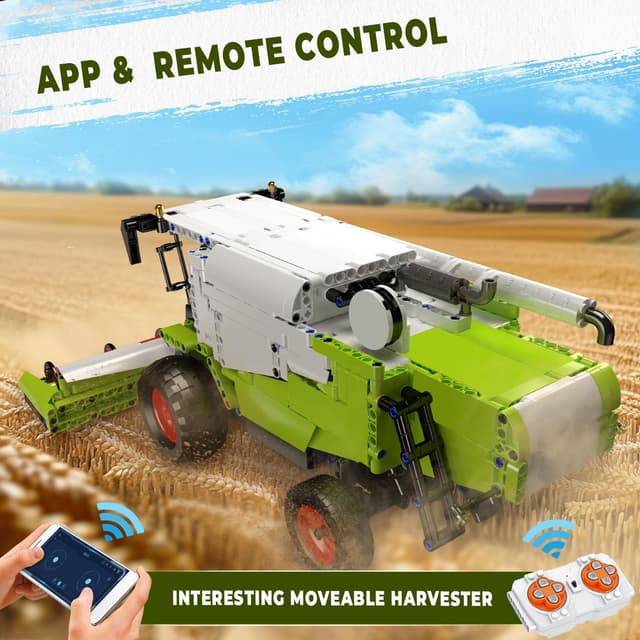 Thumbnail 6 de Mould King 17014 – Kit de construction technique pour moissonneuse-batteuse télécommandée (1265 pièces)