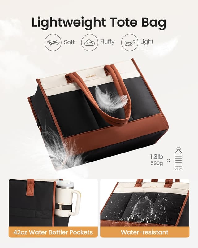 Detalle 2 de LOVEVOOK Tote Bag for Women, 15.6 inch laptop