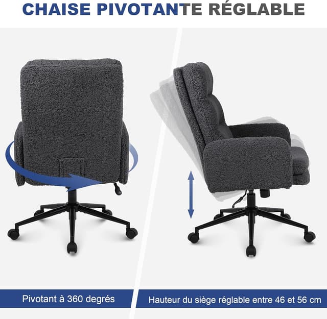 Thumbnail 6 de Youhauchair Chaise de bureau ergonomique 15 cm