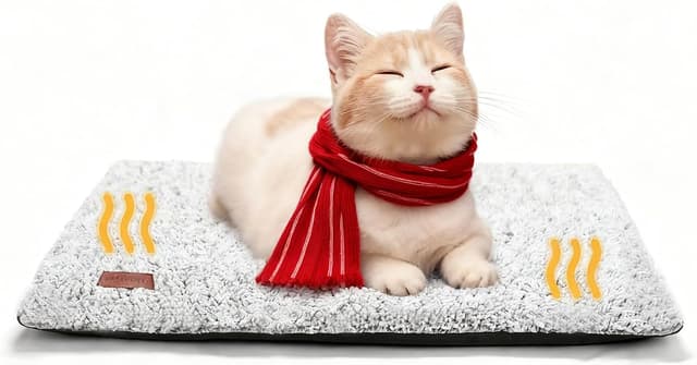 Thumbnail 6 de MORA PETS Self Heating Cat Bed (61x45cm) – self-heating, washable heated cat mat for indoor cats