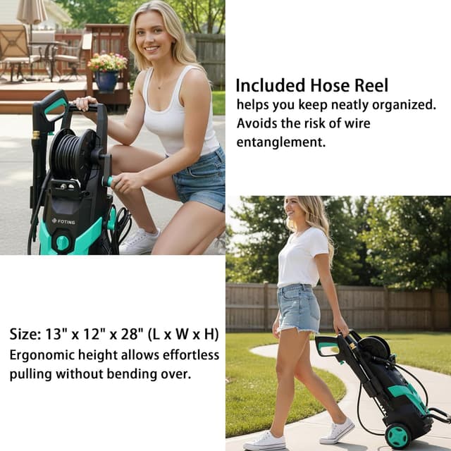 Thumbnail 4 de Pressure Washer with Hose Reel for Cars & Patios