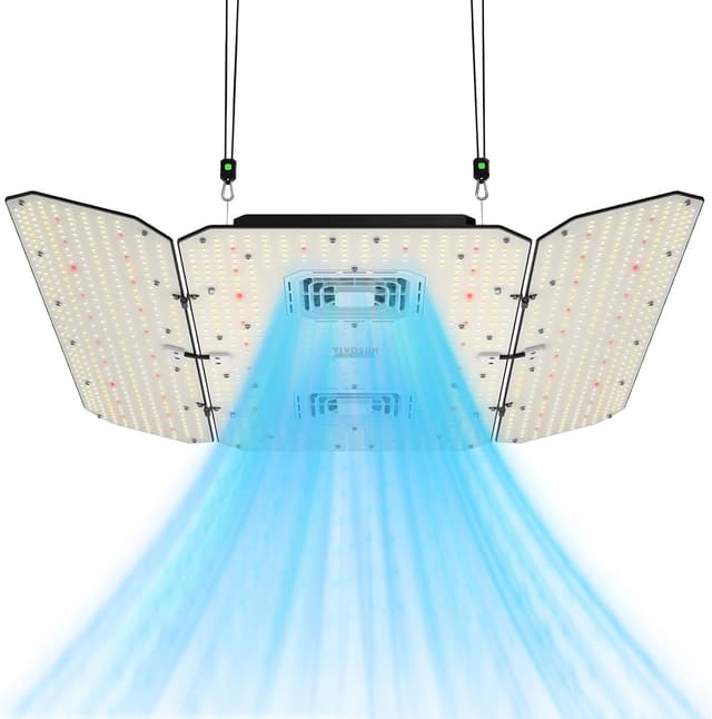 Detalle de VIVOSUN AeroLight Wing AW400SE da 400 W con ventola integrata per grow box 120x120x200 cm
