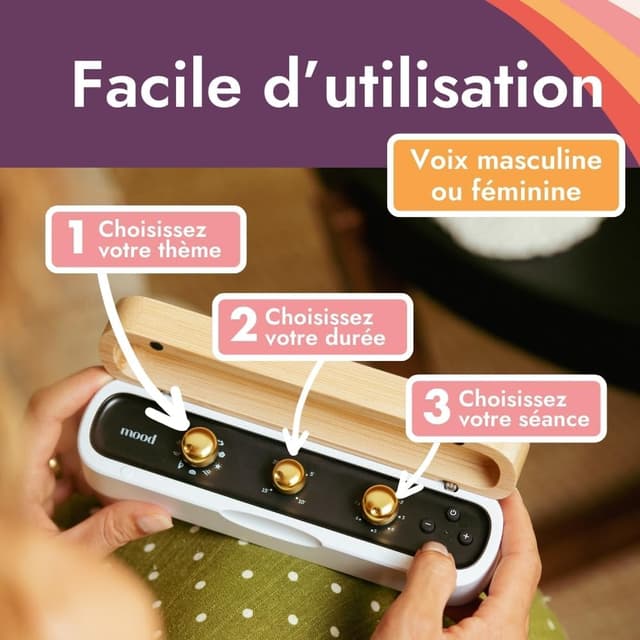 Detalle 2 de Morphée Mood, box méditation guidée 600 séances