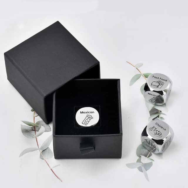 Thumbnail 4 de Steel Food Decision Dice Gift for Couples 🎲