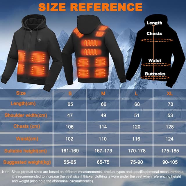 Thumbnail 6 de NEEMOSI Felpa Riscaldata Uomo 27000mAh