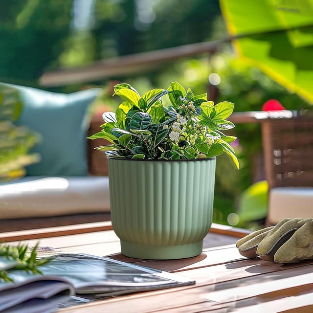 Thumbnail 5 de T4U 15cm Self Watering Plant Pots 6 Pack