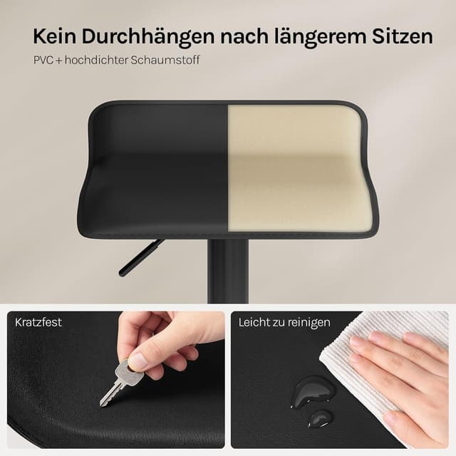 Thumbnail 3 de WOLTU Barhocker 57,5–79 cm höhenverstellbar