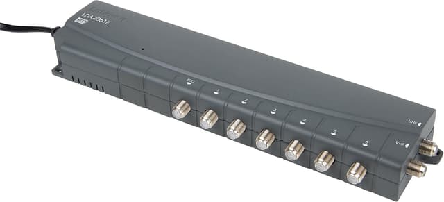 Detalle de Labgear 4 Way TV Signal Booster (Indoor Aerial Amplifier) with F-Type Connections and 4G/5G Filtering