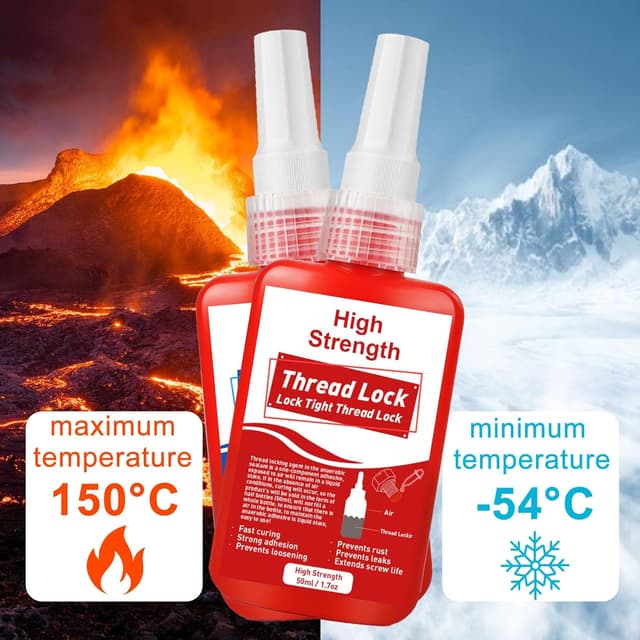 Thumbnail 6 de EIGTWEN frein filet en 2 x 50 ml : anti-desserrage et anti-corrosion pour écrous et vis