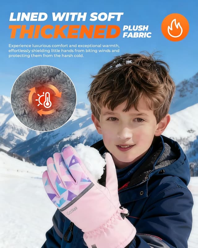 Thumbnail 3 de GoSkala Gants Hiver enfants 4–12 ans, tactiles et antidérapants