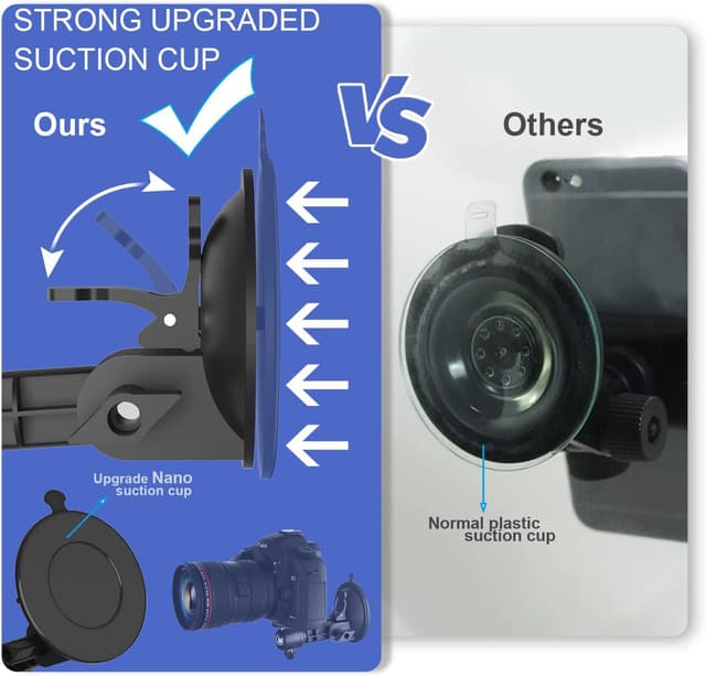 Detalle de LenTok Suction Cup Mirror Phone Holder with Light