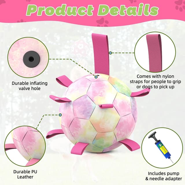 Thumbnail 6 de HETOO Dog Soccer Ball 6 Inch for puppies